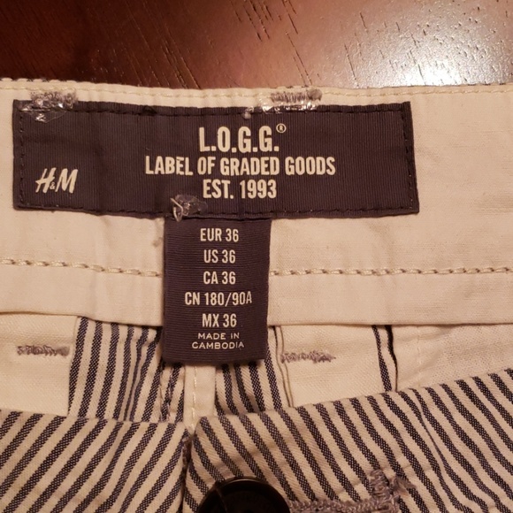 H&M striped shorts size 36 - Picture 3 of 4